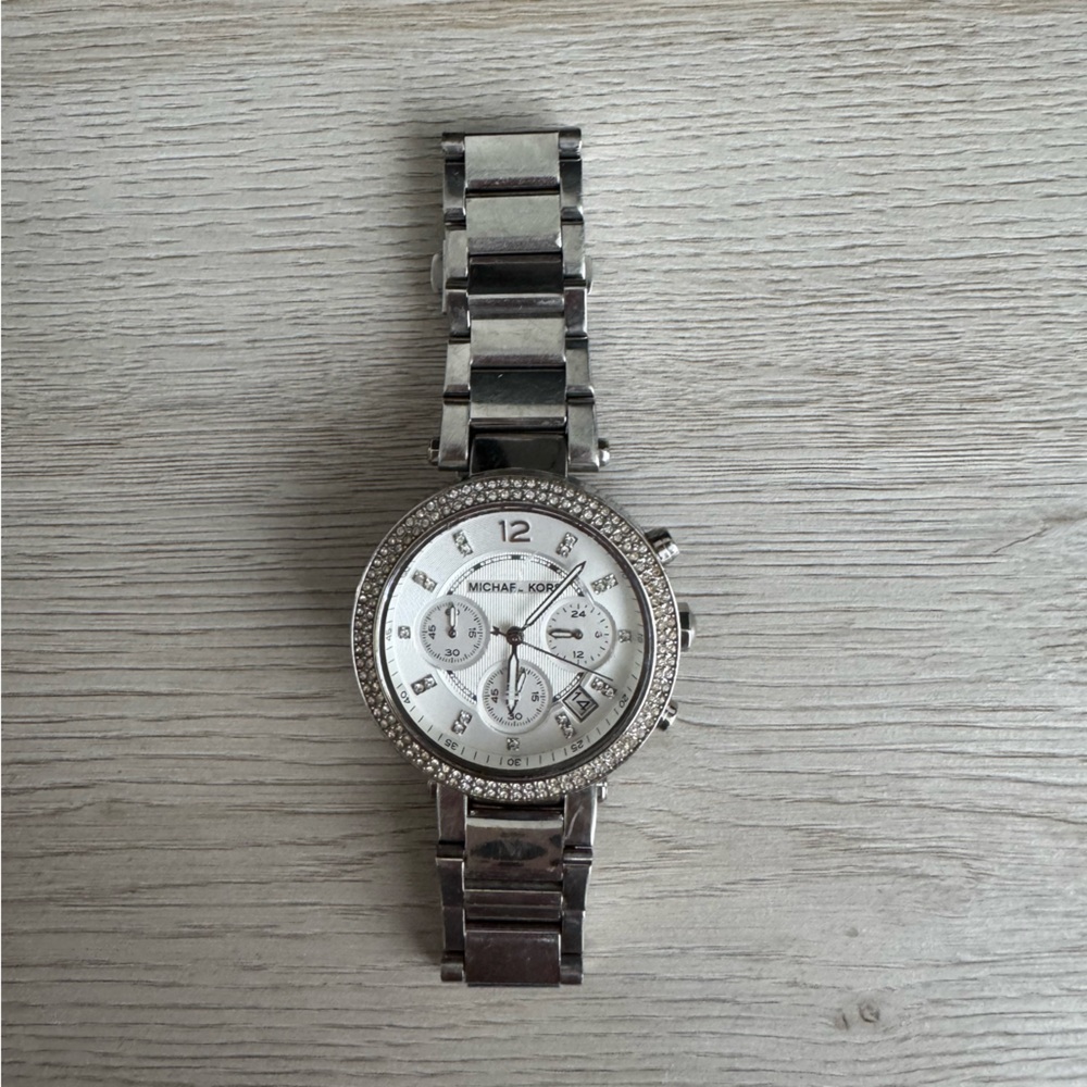 Michael Kors Parker Chronograph Watch With Stones
